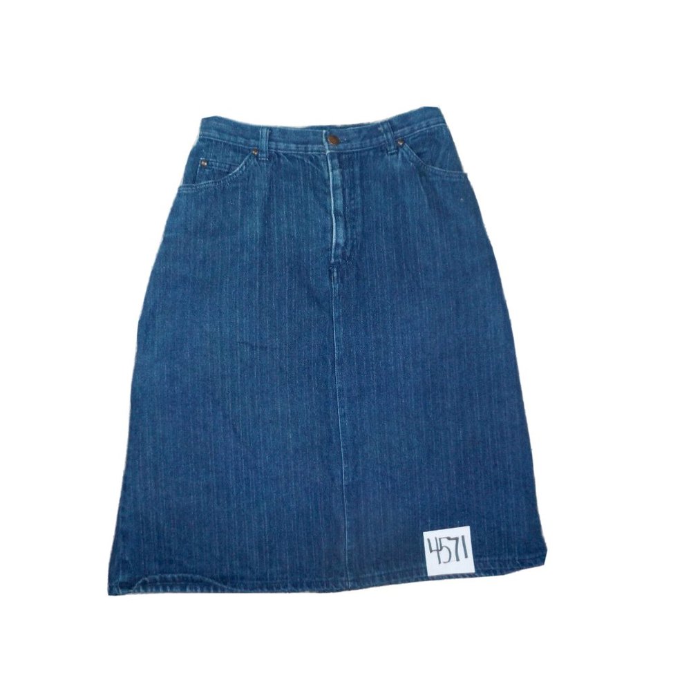 Hunters Glen Denim A-Line Skirt 5 Pocket Blue Jean Junior Womens (28 x 25)